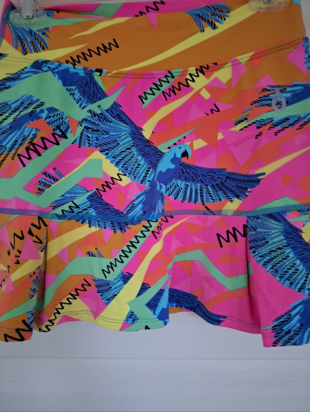 Dona Jo Bright Parrot Rio Ultimate Skirt Skort Tennis Golf Athleisure Sz 1 Small - Picture 4 of 8